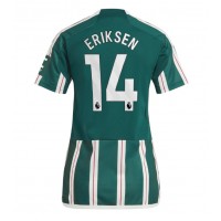 Dres Manchester United Christian Eriksen #14 Preč pre Ženy 2023-24 Krátky Rukáv